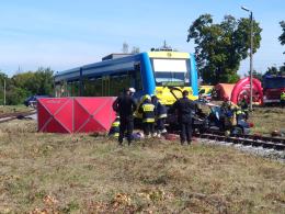 Szynobus zderzył się z osobowką. Na szczęście to tylko ćwiczenia