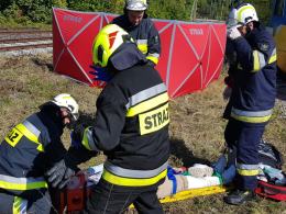 Szynobus zderzył się z osobowką. Na szczęście to tylko ćwiczenia