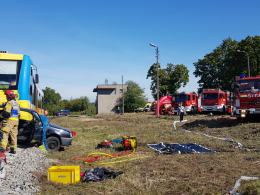 Szynobus zderzył się z osobowką. Na szczęście to tylko ćwiczenia