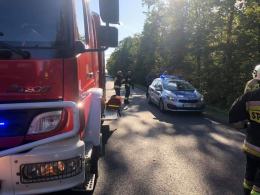 Zderzenie Mercedesa i Volkswagena na DW 426