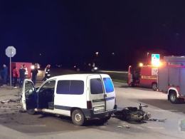 Nietrzeźwy spowodował wypadek, na pace przewoził skradziony motorower
