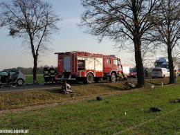 Tragiczny wypadek na krajowej 45. Nie żyje 58-letnia kobieta