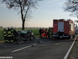 Tragiczny wypadek na krajowej 45. Nie żyje 58-letnia kobieta