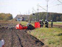 Śmiertelny wypadek na niestrzeżonym przejeździe kolejowym w Suchym Borze