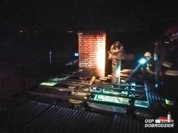 Pożar w zakładzie masarskim w powiecie oleskim. Spłonęło poddasze