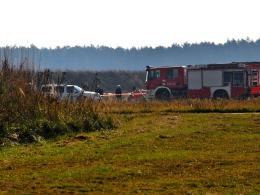 Wypadek w Kamieniu Śląskim. Awionetka runęła na ziemię 