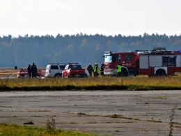 Wypadek w Kamieniu Śląskim. Awionetka runęła na ziemię 
