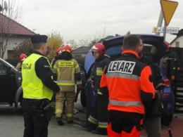 Zderzenie pojazdów w Namysłowie