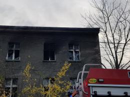 Pożar pustostanu przy Alei Przyjaźni w Opolu
