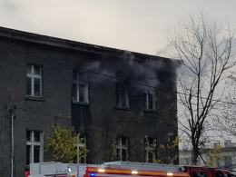 Pożar pustostanu przy Alei Przyjaźni w Opolu