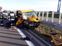 Niebezpieczna niedziela na A4. Do wypadku lądowały dwa śmigłowce LPR