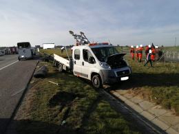 Niebezpieczna niedziela na A4. Do wypadku lądowały dwa śmigłowce LPR