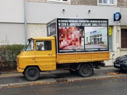 Żuk antyaborcyjny zdewastowany. Przez 2 tygodnie nie było podstaw do odholowania