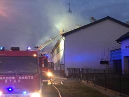 Trwa szacowanie strat po pożarze budynku w Bierawie