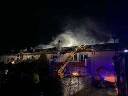 Trwa szacowanie strat po pożarze budynku w Bierawie