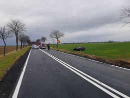 Dwie osoby ranne po wypadku na DK 38