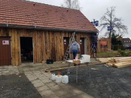 W Opolu-Szczepanowicach trwa budowa Szopki Bożonarodzeniowej
