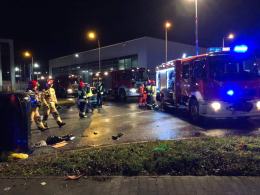 Wypadek w pobliżu CWK w Opolu. Ulica Technologiczna zablokowana