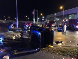 Wypadek w pobliżu CWK w Opolu. Ulica Technologiczna zablokowana