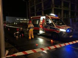 Wypadek w pobliżu CWK w Opolu. Ulica Technologiczna zablokowana