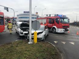 Kolizja na skrzyżowaniu Horoszkiewicza i Sosnkowskiego w Opolu