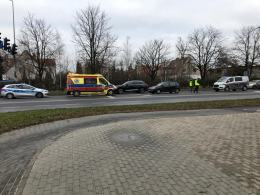 Samochód Straży Miejskiej zderzył się z Punto. Jedna osoba w szpitalu