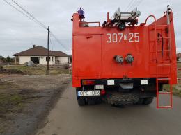 Pożar w domu jednorodzinnym w Kępie