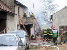 Pożar domu jednorodzinnego w Ligocie Górnej. Znaleziono zwęglone ciało