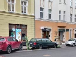 Mieszkańcy ulicy Kośnego są bezradni wobec samochodów niszczących tam nowe nasadzenia