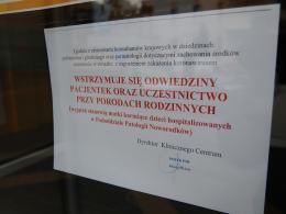 Szpital ginekologiczny wstrzymał porody rodzinne i odwiedziny pacjentek