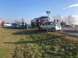 3 samochody zderzyły się pod taśmociągiem w Źlinicach 