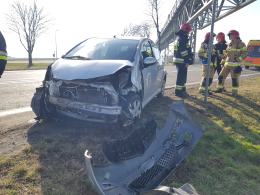 3 samochody zderzyły się pod taśmociągiem w Źlinicach 