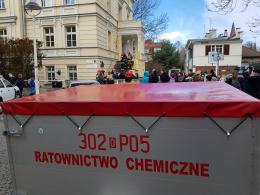 Ewakuacja opolskiego "plastyczniaka". Wyczuwalna woń siarki była powodem zaalarmowania straży