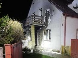 Pożar budynku jednorodzinnego w Opolu. Jedna osoba w szpitalu