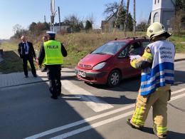 Zderzenie samochodu z szynobusem w Opolu
