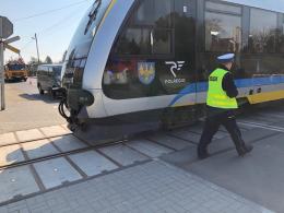 Zderzenie samochodu z szynobusem w Opolu