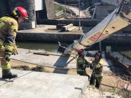 Wypadek na Kanale Gliwickim. Zobacz film ze zdarzenia