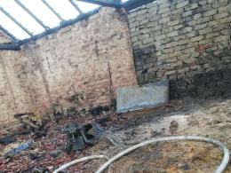 Akcja gaśnicza w Boguszycach. Płonął budynek gospodarczy