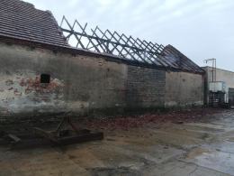 Akcja gaśnicza w Boguszycach. Płonął budynek gospodarczy