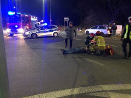 Potrącenie rowerzysty w Chmielowicach