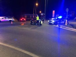 Potrącenie rowerzysty w Chmielowicach