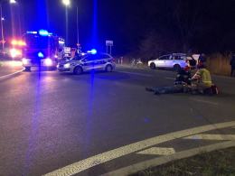 Potrącenie rowerzysty w Chmielowicach