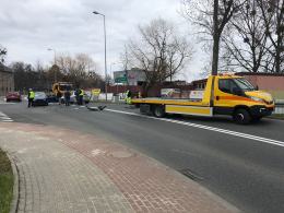 Kolizja na ulicy Niemodlińskiej w Opolu