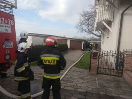 Pożar kotłowni w powiecie krapkowickim