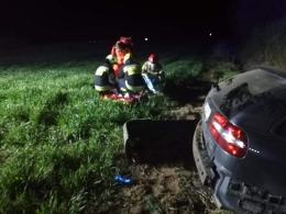 46-latka dachowała na trasie Lewin Brzeski - Magnuszowice