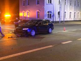 Kolizja pojazdów na skrzyżowaniu w Opolu