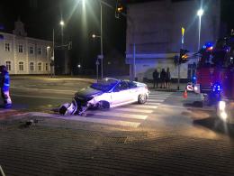Kolizja pojazdów na skrzyżowaniu w Opolu