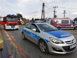 Kolizja 3 pojazdów w Byczynie. Jedna osoba w szpitalu