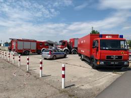 Straż i grupa chemiczna znów w Skarbimierzu. Specjaliści zbadają znalezione chemikalia