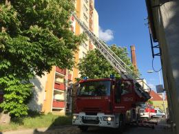 Pożar mieszkania na ulicy Rybackiej w Opolu